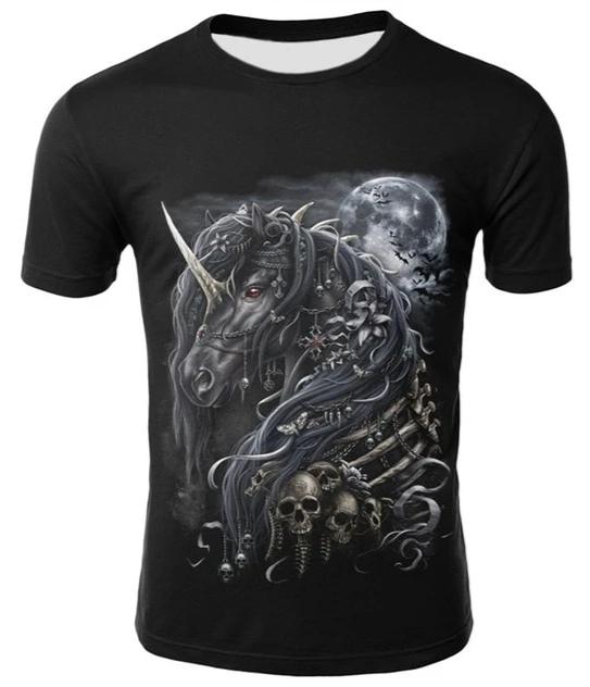 death metal shirt unicorn