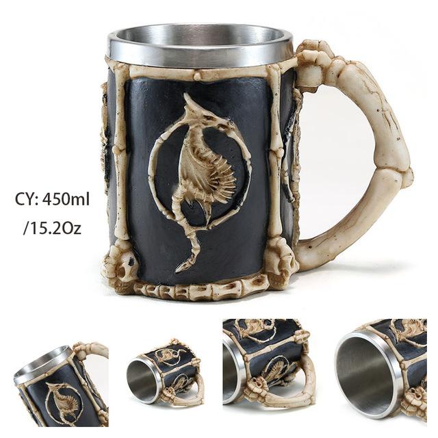 Dragon Shaped Mug | Skull Action