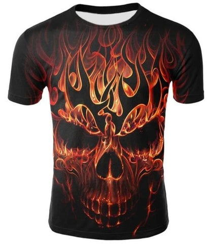 fire skull shirt