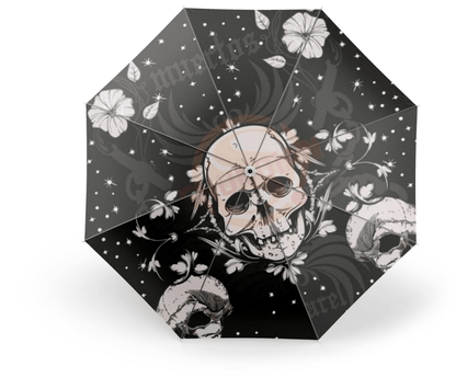 Floral Skull Umbrella | Skull Action