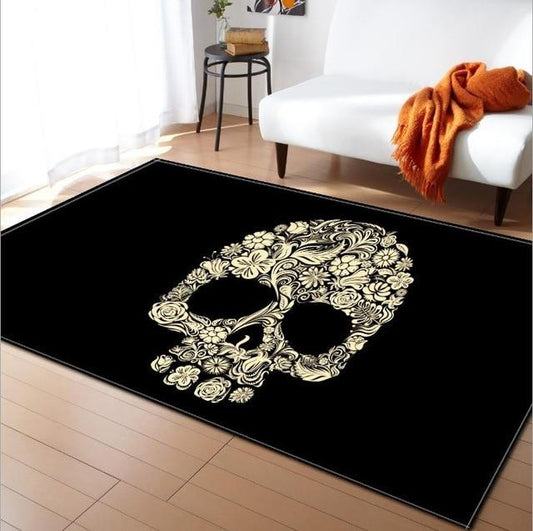 Flower Skull Rug