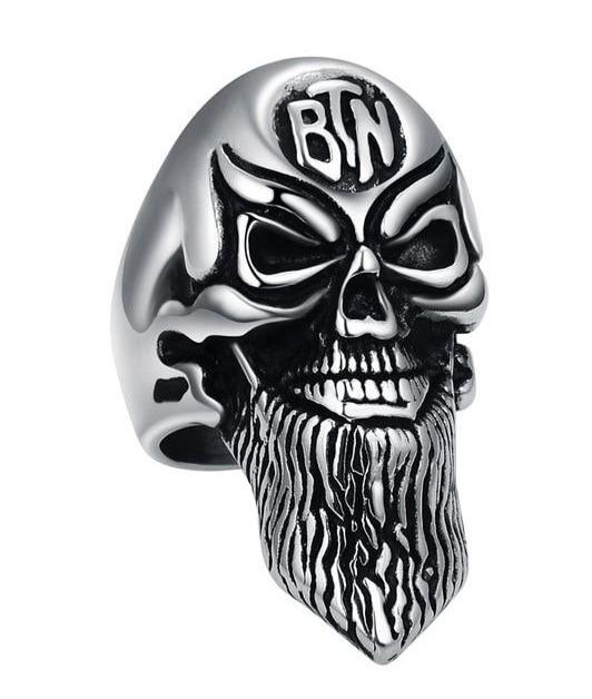 Gentleman Beard Skull Ring