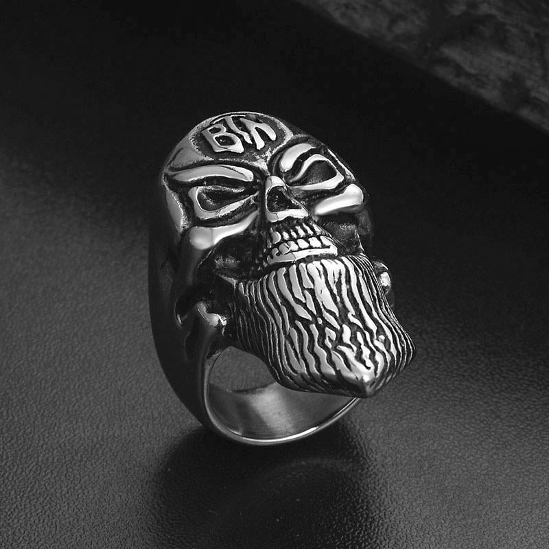 Gentleman Beard Skull Ring | Skull Action