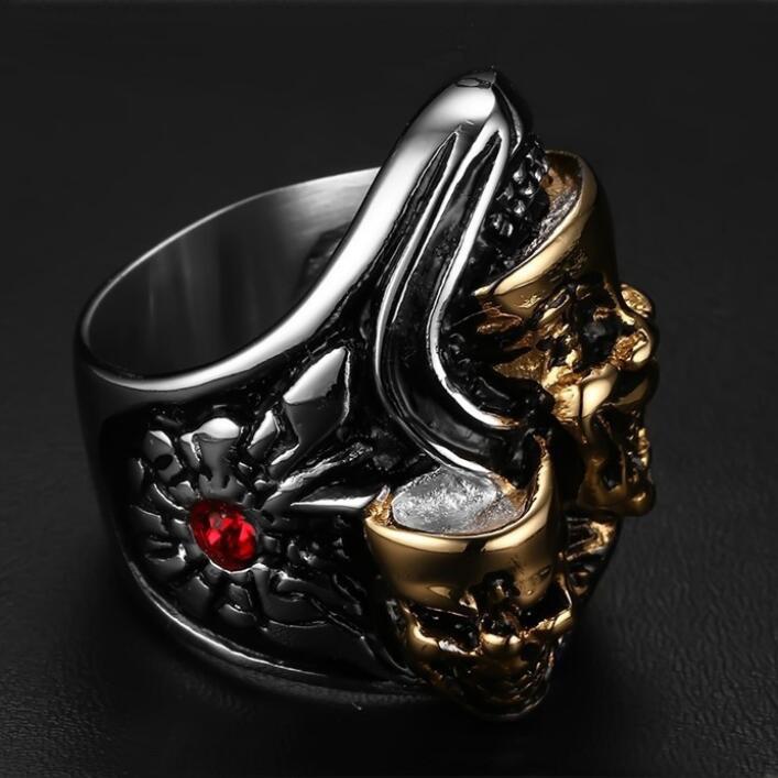 Gold Joker Ring | Skull Action