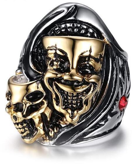 gold joker ring