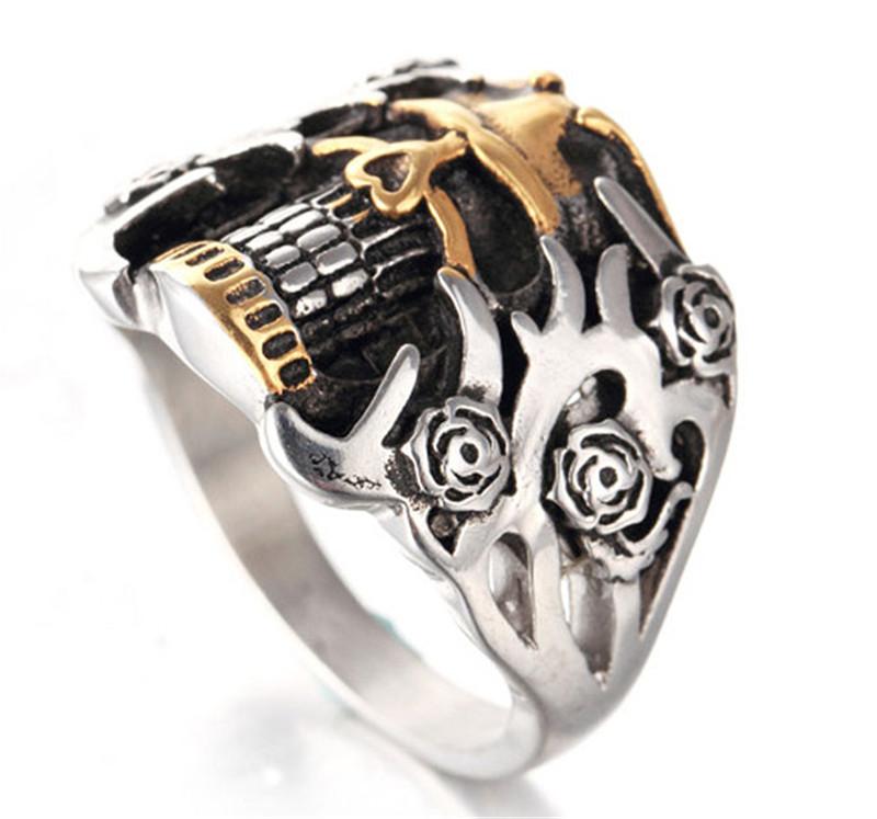 Gold Skeleton Ring | Skull Action