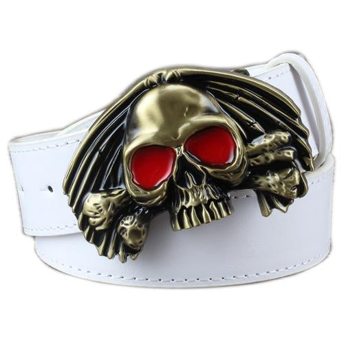 Gold Skull Belt Buckle | Skull Action