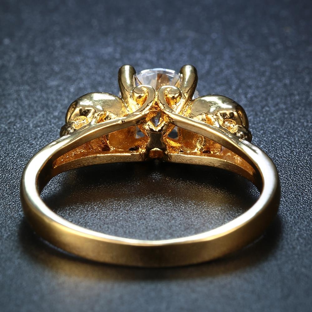 Gold Skull Ring Womens | Skull Action