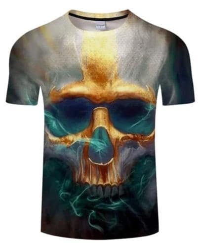 Gold Skull T Shirt