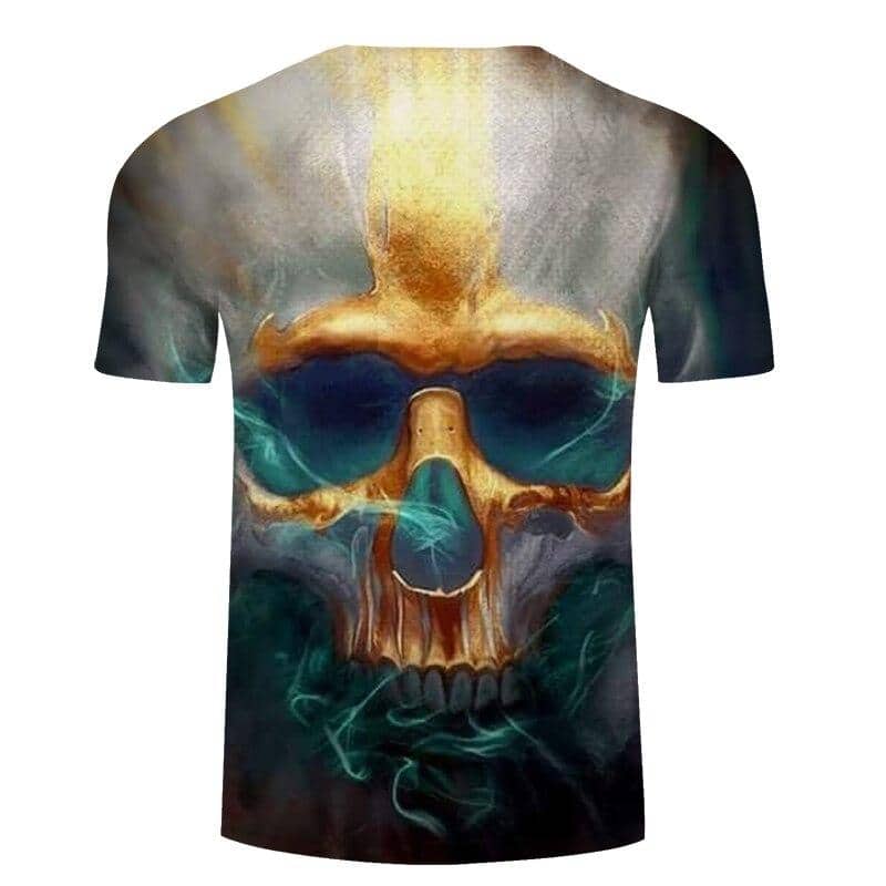 Gold Skull T Shirt | Skull Action