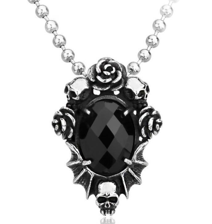 Goth Skull Necklace | Skull Action