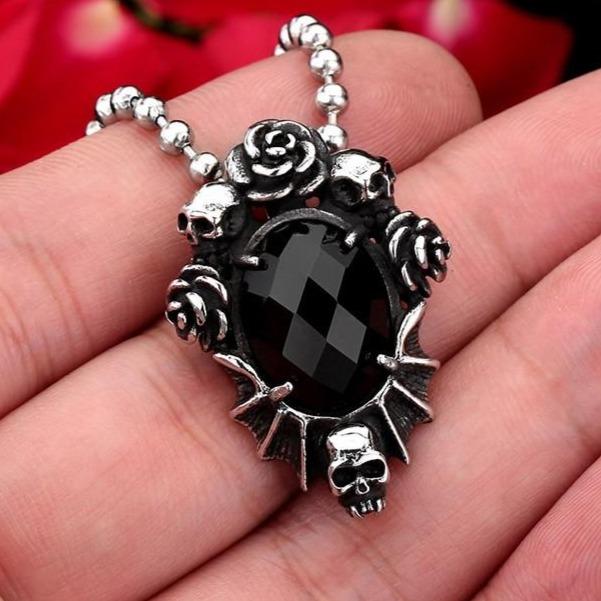 Goth Skull Necklace | Skull Action