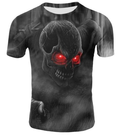 Goth T Shirts Men | Skull Action