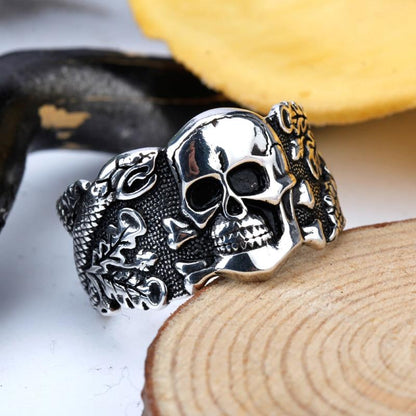 Gothic Biker Skull Ring | Skull Action