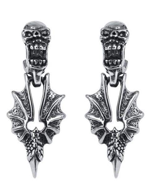 Gothic Dragon Earring
