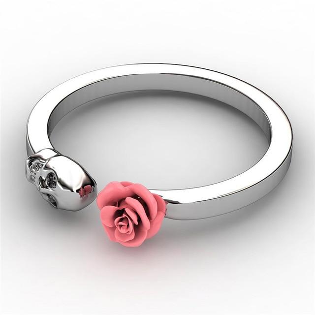 Pink gothic ring