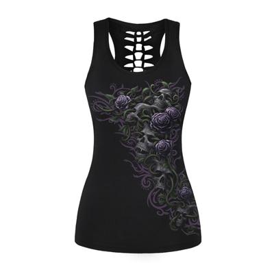 Gothic Look Tank Top Female