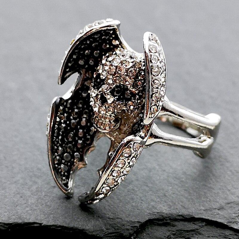 Gothic Skull Ring Black | Skull Action