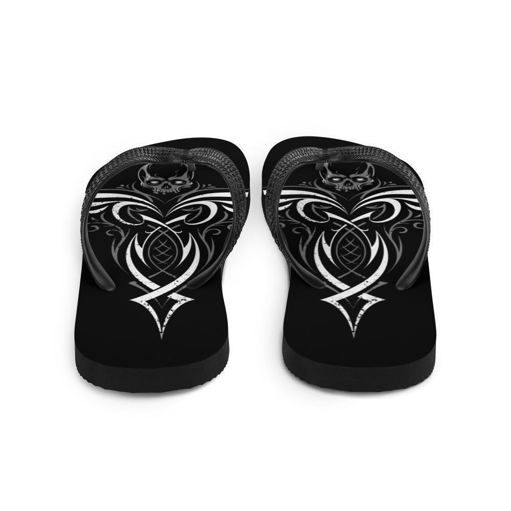 gothic-skull-wedge-flip-flops-women