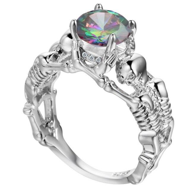 Gothic Style Engagement Rings | Skull Action