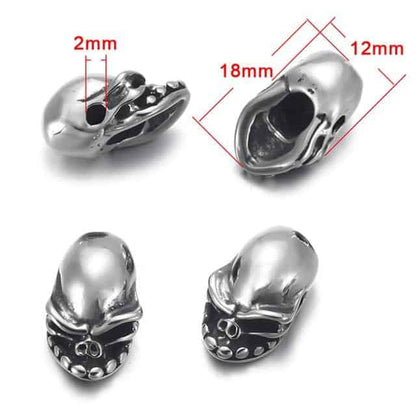 Gray Skull Beads | Skull Action