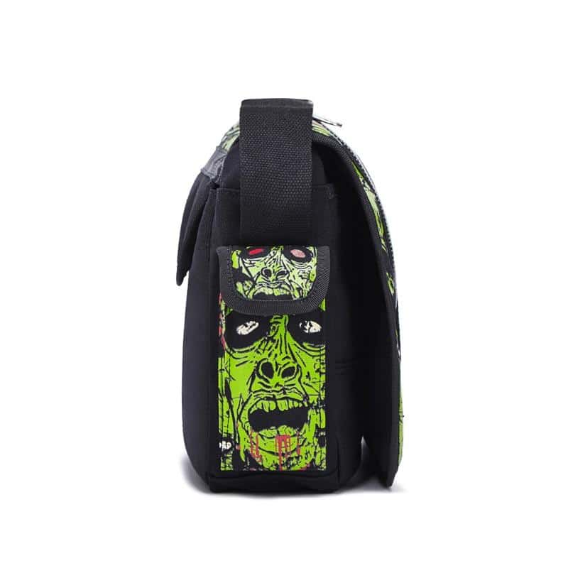 Green Halloween Bag | Skull Action