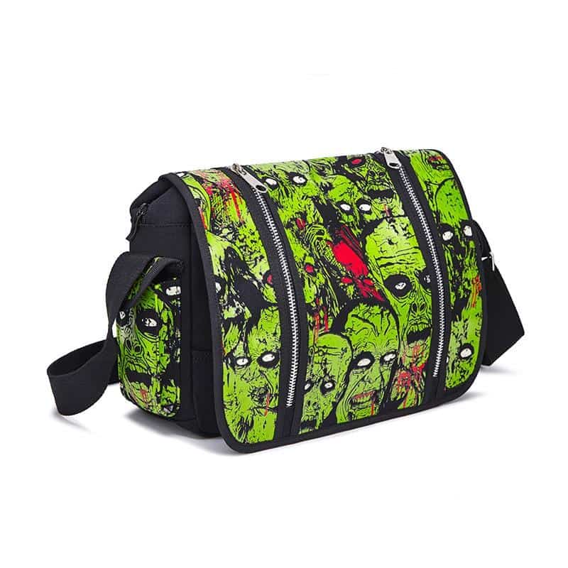 Green Halloween Bag | Skull Action