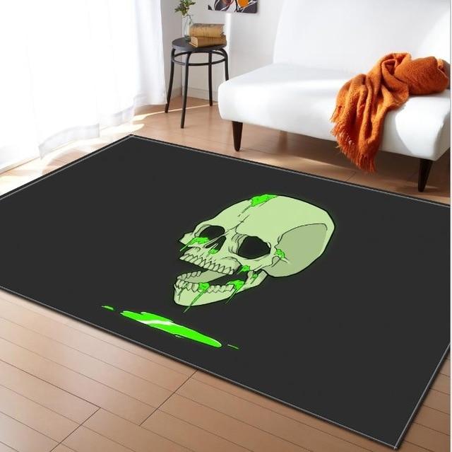Green Skull Carpet