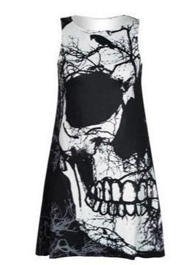 Grey Skull Dress