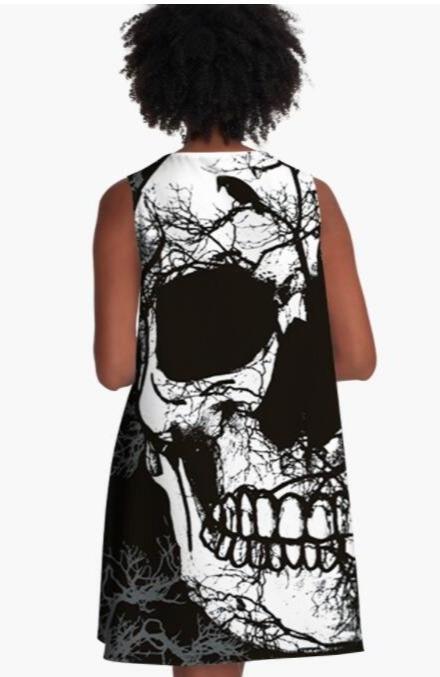 Grey Skull Dress | Skull Action