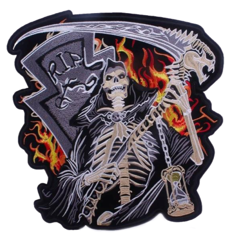 Grim Reaper Biker Patch