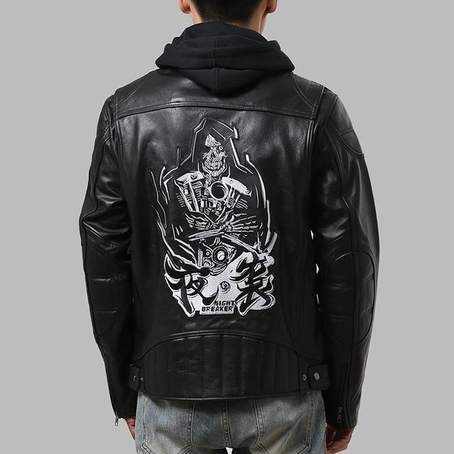 Grim Reaper Leather Jacket | Skull Action