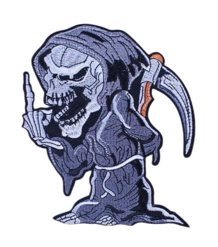 Grim Reaper Motorcycle Patches