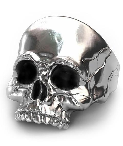 Skull Ring Half Jaw