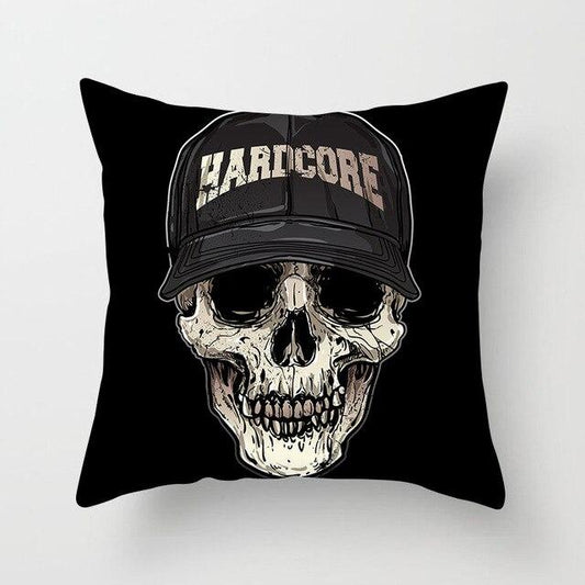 Hardcore Skull Pillow