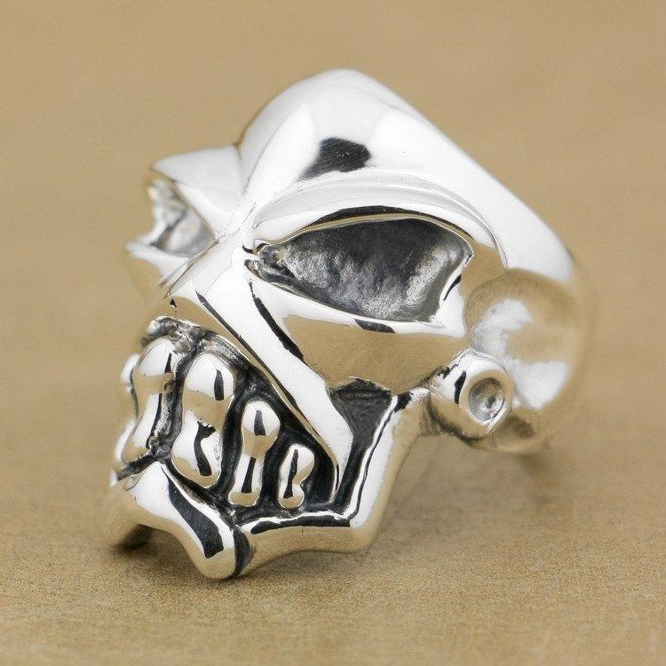 Heavy Silver Skull Ring | Skull Action