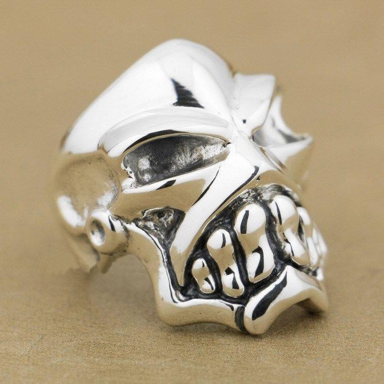 Heavy Silver Skull Ring | Skull Action