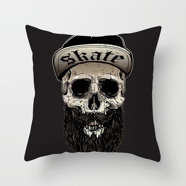Hipster Skull Pillow
