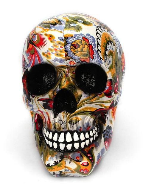 human skull decoration