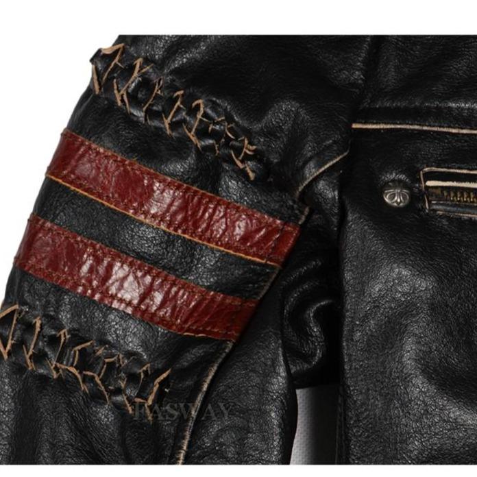 Icon Skull Leather Motorcycle Jacket | Skull Action