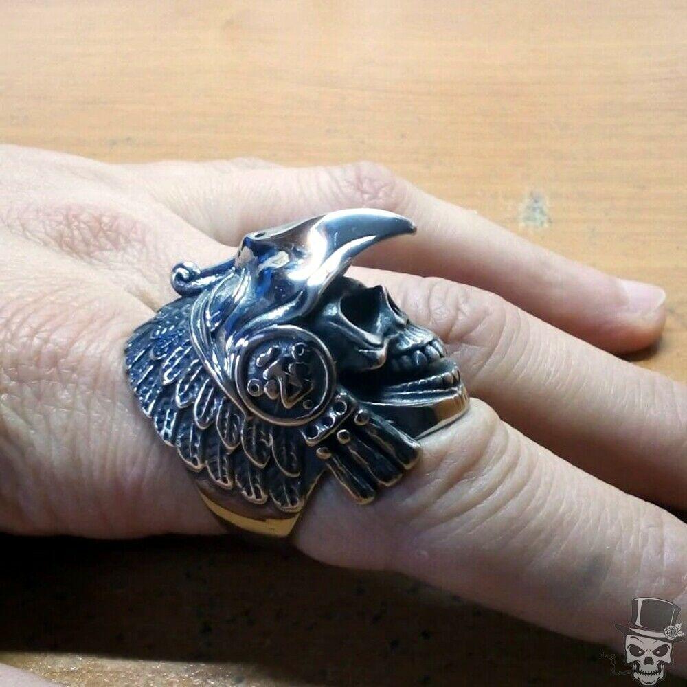 Indian Warrior Ring | Skull Action