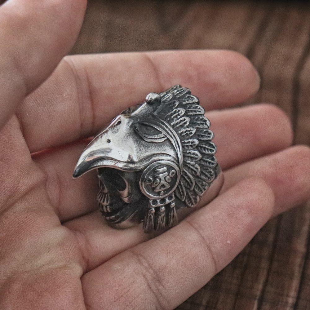 Indian Warrior Ring | Skull Action