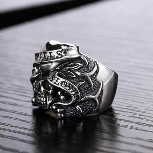 Large Skull Ring Silver | Skull Action