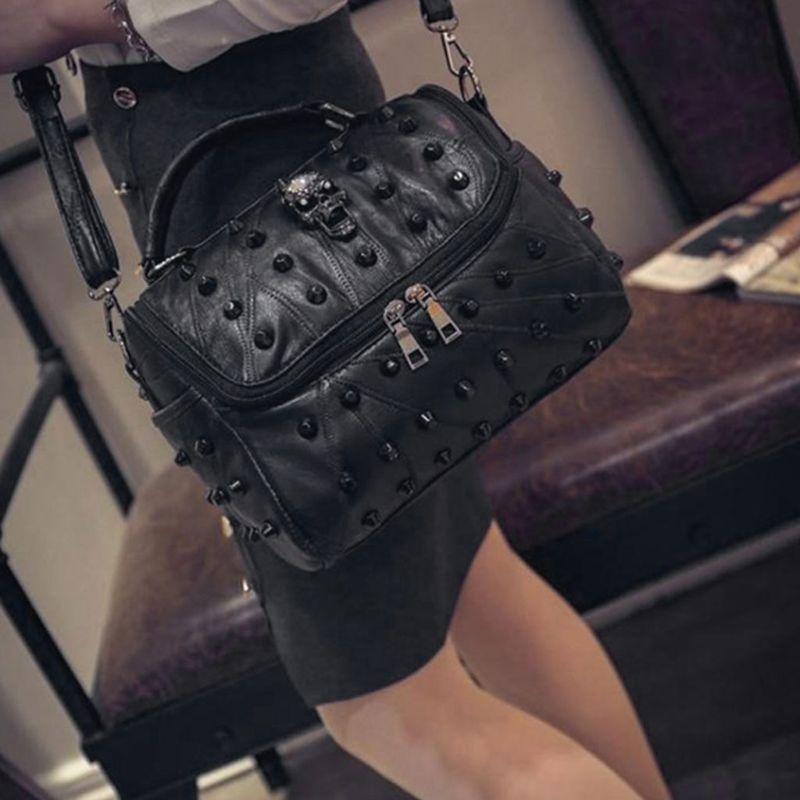 Leather Bag With Skull | Skull Action