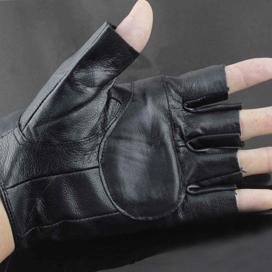 Leather Skull Motorcycle Gloves | Skull Action