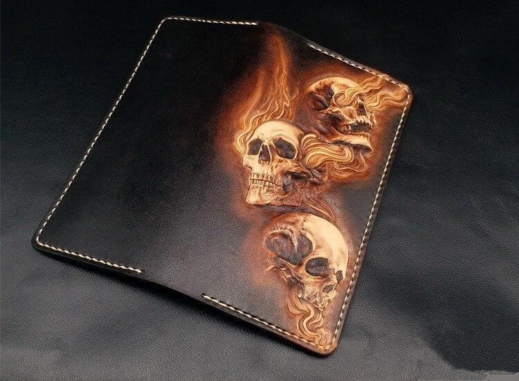 Leather Skull Wallet | Skull Action
