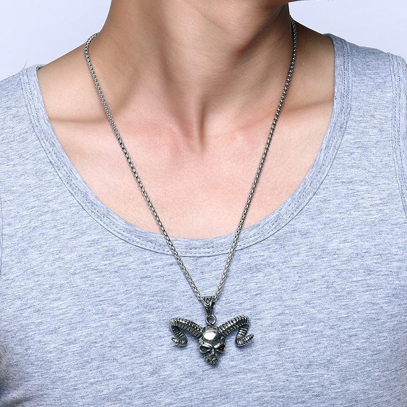 Longhorn Skull Necklace | Skull Action