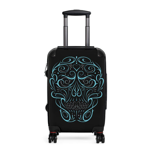 luggage-with-skull-design