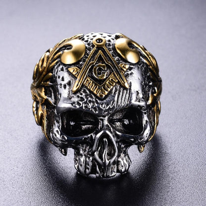 Masonic Ring Skull Crossbones | Skull Action