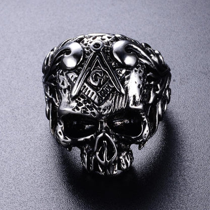 Masonic Ring Skull Crossbones | Skull Action